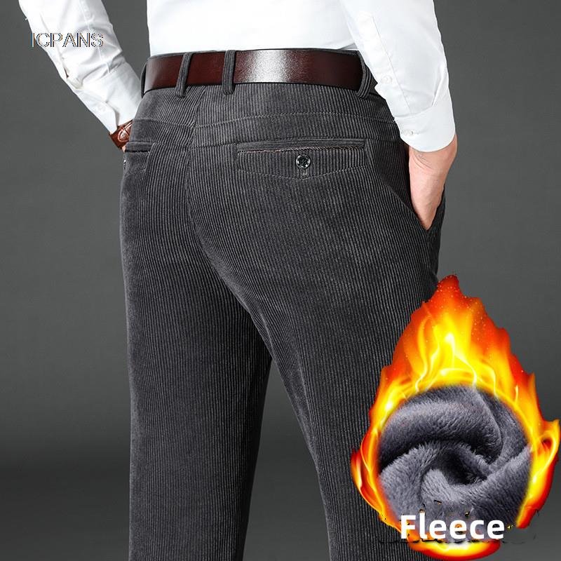 Corduroy Pant Warm - Hiver velours côtelé hommes pantalons épais