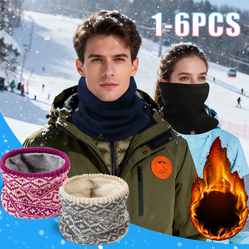 1-6 pièces Cache-cou en tricot - Neck Gaiter Fleece avis et prix