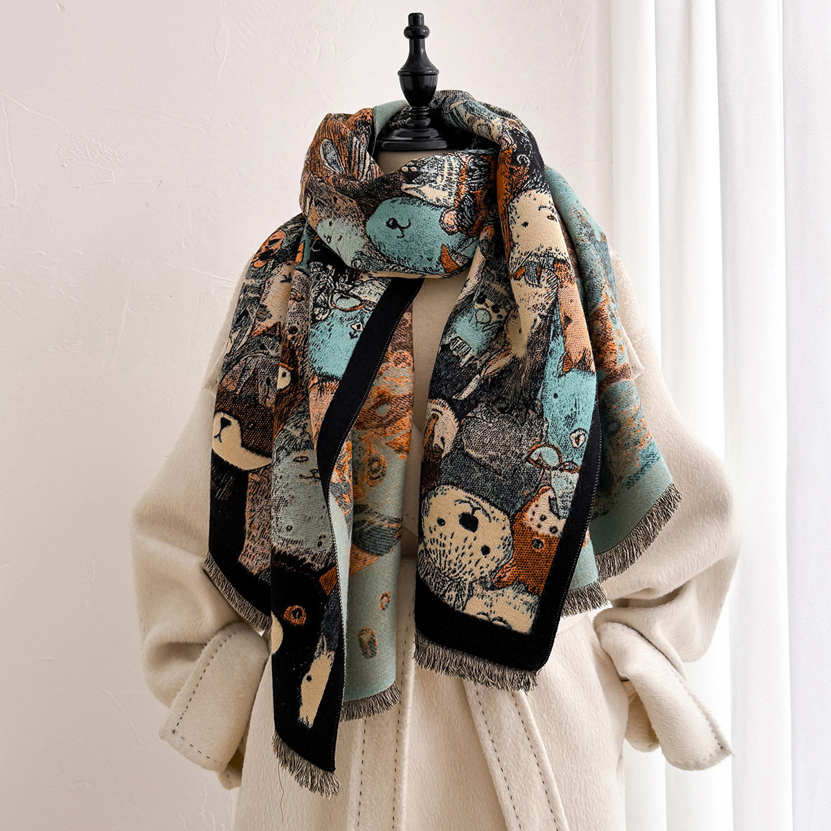 Écharpe en imitation cachemire - Shawl Wrap Winter avis et prix