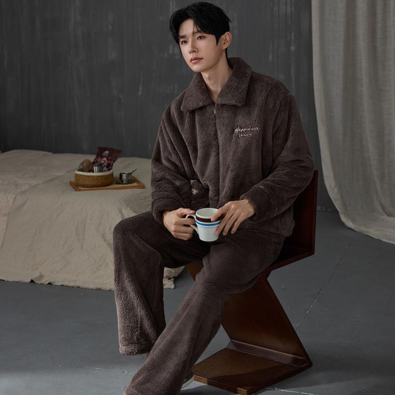 Ensemble de pyjama épais pour  - Flannel Shirt Lined avis et prix